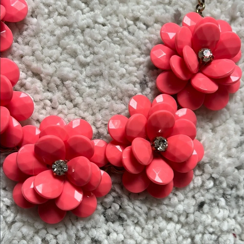 J.Crew Pink Floral Necklace - Picture 7 of 7